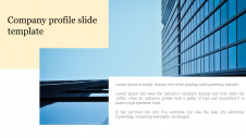 Impressive Company Profile Slide Templates Designs